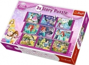 Puzzle 3xStory Księżniczki 30+40+60 (90303)