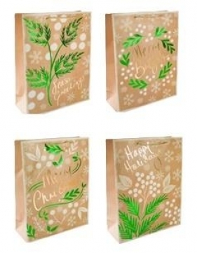 Torebka prezentowa L Boże Narodzenie platera mix