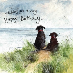 Karnet Urodziny AC788 Psy na wydmach