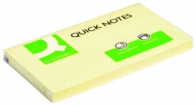 Notes samoprzylepny Q-Connect żółta jasna 100k 127 mm x 76 mm (KF10503)