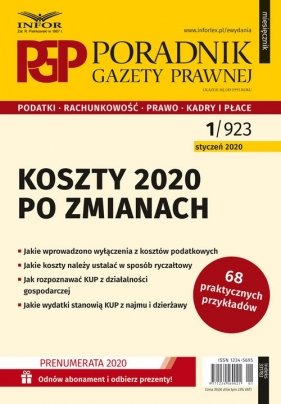 Koszty 2020 po zmianach - Opracowanie zbiorowe
