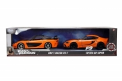 Zestaw pojazdów metalowych 1:32 JADA F&F Mazda+Toyota dwupak