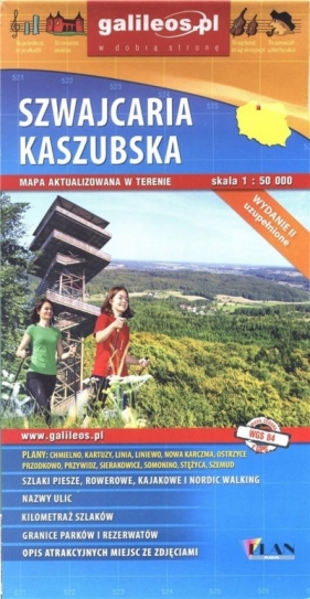 Mapa turystyczna - Szawjcaria Kaszubska 1:50 000 - Praca zbiorowa