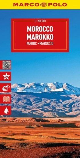 Maroko. Mapa drogowa w skali 1:900 000 - Opracowanie zbiorowe