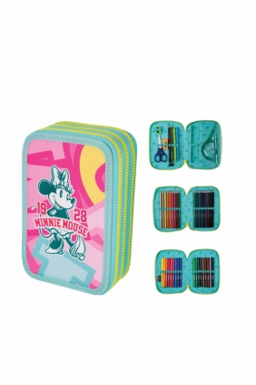 Coolpack, Piórnik potrójny z wyposażeniem Jumper 3 Disney Core - Minnie Mouse (F067775)