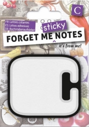 Forget me sticky - notes kart samoprzylepnych litera C