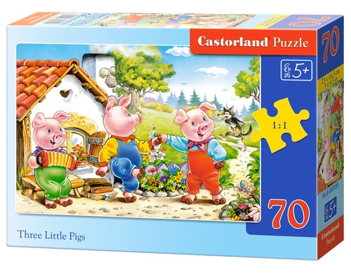 Puzzle Three Little Pigs 70 elementów (007035)