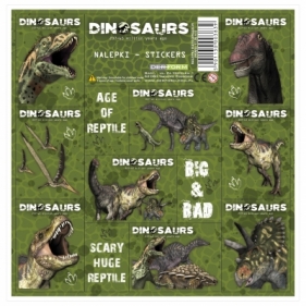 Nalepki 16x16 dinozaur