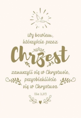 NT z infografikami B5 srebrne tł. Chrzest - Opracowanie zbiorowe