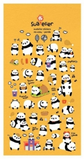 Naklejki ozdobne wypukłe Suatelier - Pandy