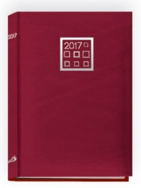 Terminarz 2017 A5 standard - czerwony