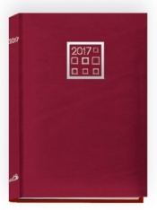Terminarz 2017 A5 standard - czerwony