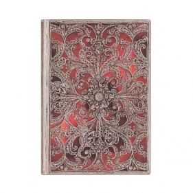 Notatnik w linie, Paperblanks Garnet Midi Flexi