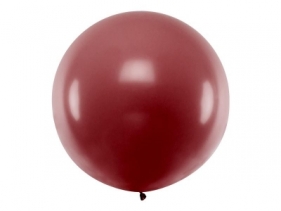 Balon okrągły Pastel Burgundy 1m