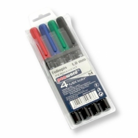 Marker do folii 1.0mm 4 kolory