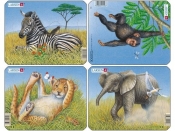 Lew / Słoń / Małpa / Zebra - <br />
