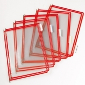 Panel prezentacyjny Tarifold A4 10szt.otwierany z góry czerwony 114003 (114003 TR)