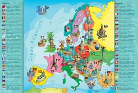 Puzzle 200: Mapa Europy dla dzieci (15503)