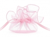 Woreczki z organzy różowy 25cm 10szt