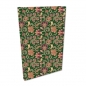 Notes A5 kratka Soft Touch Paisley Kwiaty Green