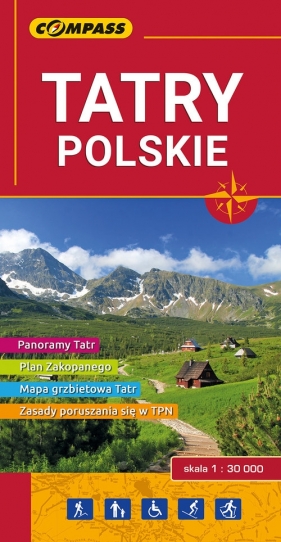 Tatry Polskie mapa turystyczna 1:30 000