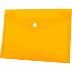 Teczka/koperta plastikowa na guzik Tetis A5, 12 szt. - pomarańczowa (BT610-P)