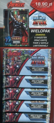 Marvel Avengers Hero Attax Wielopak 5 saszetek