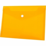 Teczka/koperta plastikowa na guzik Tetis A5, 12 szt. - pomarańczowa (BT610-P)