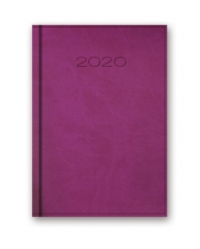 Kalendarz 2020 20-41D B6 dzienny fioletowy