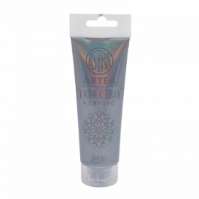 Farba akrylowa Deco Artea 75 ml tuba metaliczny srebrny