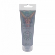 Farba akrylowa Deco Artea 75 ml tuba metaliczny srebrny