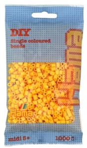 Koraliki Midi w woreczku 1000el żółte