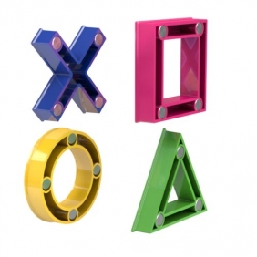 Magnesy Mega Magnet Mini - krzyż, koło, trójkąt, kwadrat 45x45mm Dahle (95554-14824 DA)