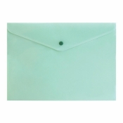 Teczka A4 zamykane na zatrzak pastel zielony