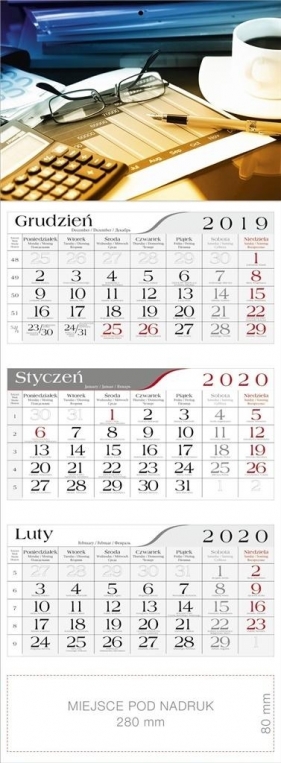 Kalendarz 2020 Trójdzielny Chwila relaksu CRUX