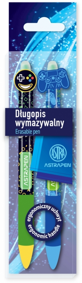 Długopis wymazywalny Astrapen Oops! Gamer, 2 szt