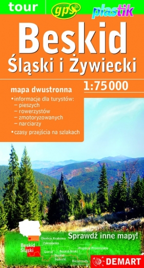 Beskid Śląski i Żywiecki - mapa turystyczna - Opracowanie zbiorowe