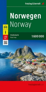 Mapa Norwegia 1:600 000 - Opracowanie zbiorowe