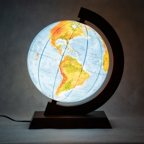 Globus 32 cm polityczno-fizyczny podświetlany
