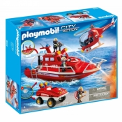 Playmobil City Action: Zestaw straż pożarna z motorem podwodnym (9503)