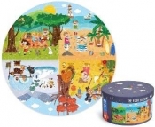 Puzzle okrągłe 4 poru roku