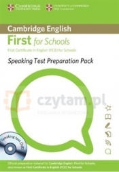 FCE for Schools Speaking Test Preparation Pack PB with DVD
