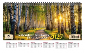 Kalendarz 2027 biurkowy tygodniowy poprzeczny, 1 szt