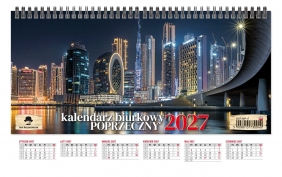 Kalendarz 2027 biurkowy tygodniowy poprzeczny, 1 szt