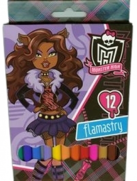 Flamastry Monster High 12 kolorów