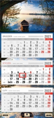 Kalendarz 2022 trójdzielny Łódka