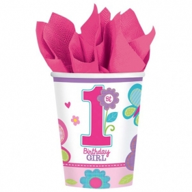 Kubki 266 ml, 8 sztuk, dziewczynka (998109)