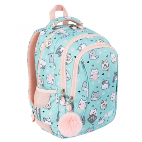 Plecak 3 komorowy 15" - Charming Cats