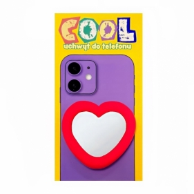 Uchwyt do telefonu z lusterkiem cool. Serce