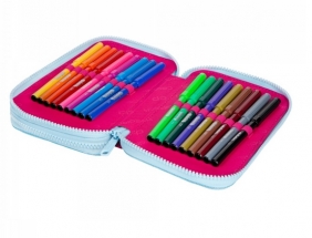 Coolpack Jumper 2, piórnik podwójny - Pink Scribble (D066340)